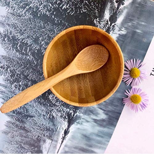 Eco Bamboo Mixing Bowl - Cute Miuni Small Facial Skin Care Mixing Bowl DIY Ho...