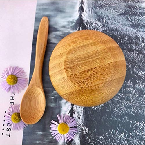 Eco Bamboo Mixing Bowl - Cute Miuni Small Facial Skin Care Mixing Bowl DIY Ho...