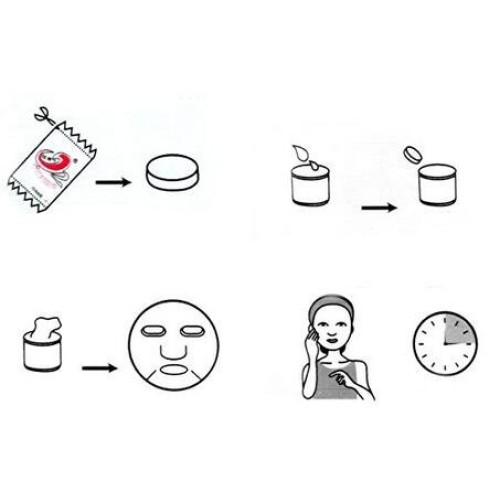 3 Sets(60 pieces) Enlarged Compressed Mask Skin Care Compressed Mask Paper Ma...