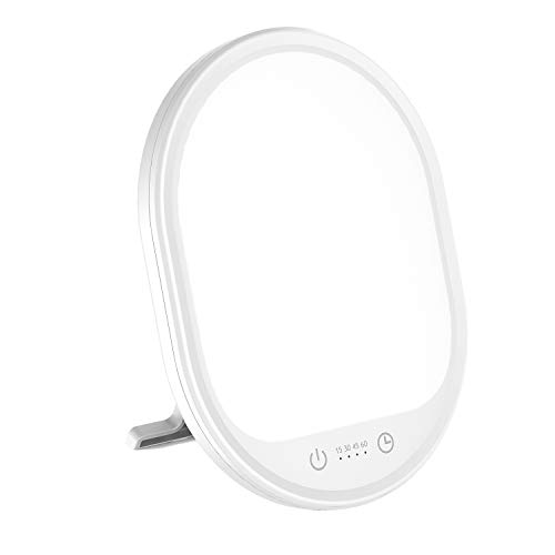 Light Therapy Lamp, UV-Free 10000 Lux Therapy Light, Touch Control with 3 Adj...