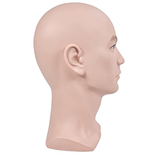 ErSiMan Bald Mannequin Head Male Professional Cosmetology for Wig Making, Dis...