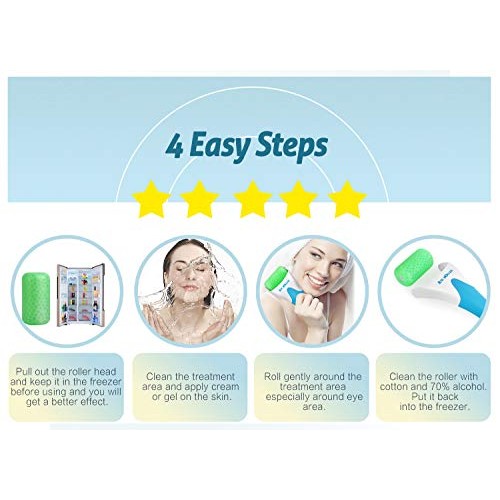 ESARORA Ice Roller for Face & Eye, Puffiness, Migraine, Pain Relief and Minor...