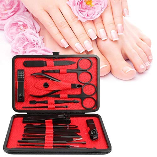 ESARORA Manicure Set, 18 in 1 Stainless Steel Professional Pedicure Kit Nail ...