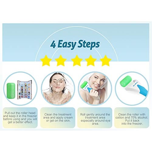 Ice Roller, ESARORA Ice Roller for Face & Eye, Puffiness, Migraine, Pain Reli...