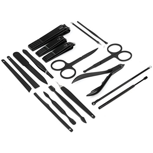 Manicure Set, ESARORA 18 In 1 Stainless Steel Professional Pedicure Kit Nail ...
