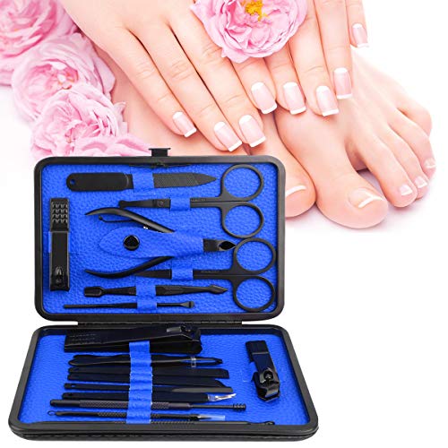 Manicure Set, ESARORA 18 In 1 Stainless Steel Professional Pedicure Kit Nail ...