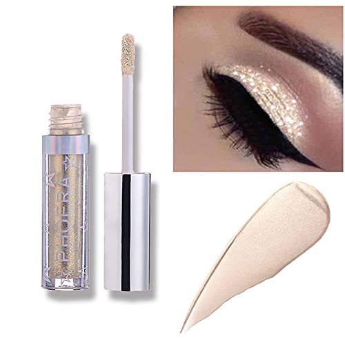 Glitter Eyeshadow，Makeup For Eyes Liquid Shimmer Sparkle Glow Light Colors P...