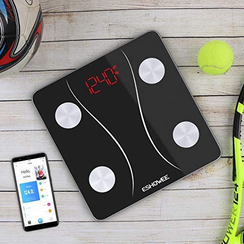 Bluetooth Body Fat Scale, Smart Scale Digital Scale with Body Fat and Water W...