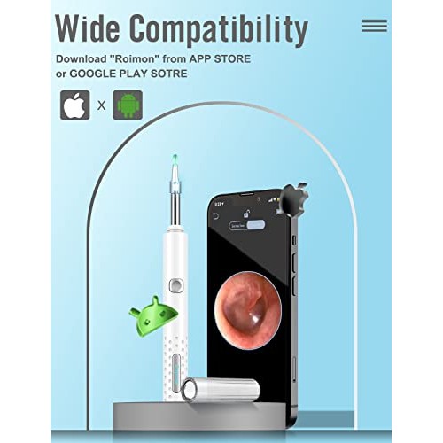 Ear Wax Removal Tool Camera,Ear Cleaner Camera Kit,Spade Ear Cleaning,1920P H...