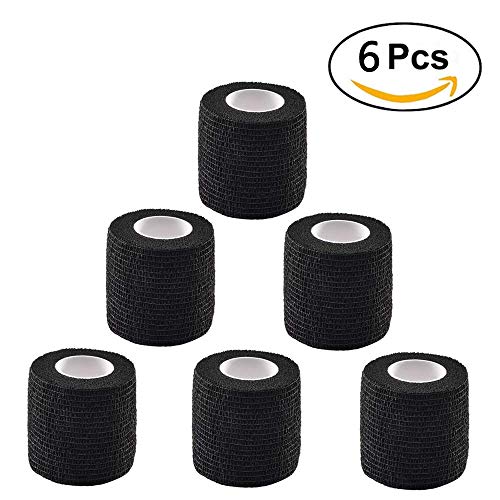 ESKONI Tattoo Grip Cover Wrap - Romlon 6pcs Disposable Cohesive Tattoo Grip W...
