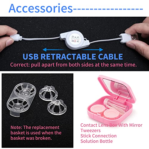 Contact Lens Cleaner Machine,Mini Portable Ultrasonic Contact Lens Cleaner wi...