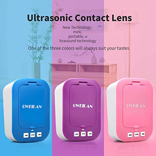 Contact Lens Cleaner Machine,Mini Portable Ultrasonic Contact Lens Cleaner wi...