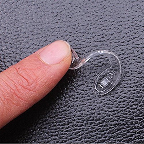 10 Pairs of Silicone Glasses U Shaped Strap Bridge Screw in Silicone Nose Pad...