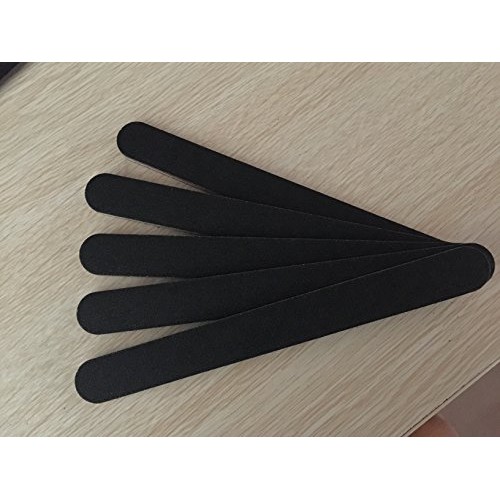 10 PCS Professional Double Sided Nail Files Emery Board Grit Black Gel Cosmet...