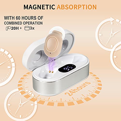 Hearing Amplifier Aid For Seniors & Adults Rechargeable, Noise Cancelling, Na...