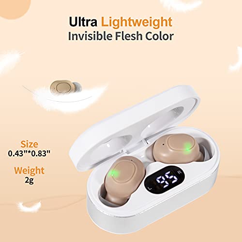 Hearing Amplifier Aid For Seniors & Adults Rechargeable, Noise Cancelling, Na...