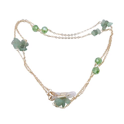 Essencedelight Eyeglasses Retainer Strap Elegant Crystal Jade Gravel Sunglass...
