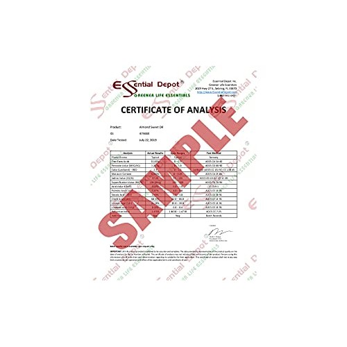 Almond Sweet Oil - 2 Gallons - 128 oz per container - safety sealed HDPE cont...