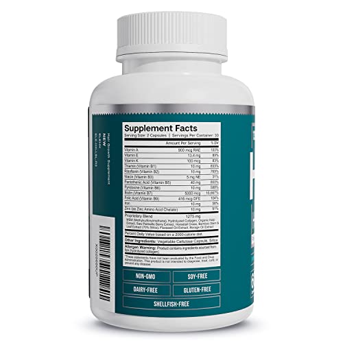 Hair Hero - Powerful Hair Growth Formula - Healthy Hair, Skin, and Nails - 50...