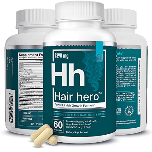 Hair Hero - Powerful Hair Growth Formula - Healthy Hair, Skin, and Nails - 50...