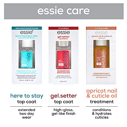 essie Art of The Manicure Nail Care Trio Kit with Base or Top Coat, and Cutic...