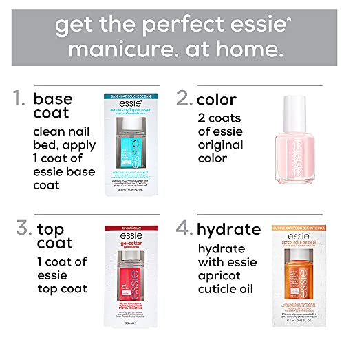essie Art of The Manicure Nail Care Trio Kit with Base or Top Coat, and Cutic...