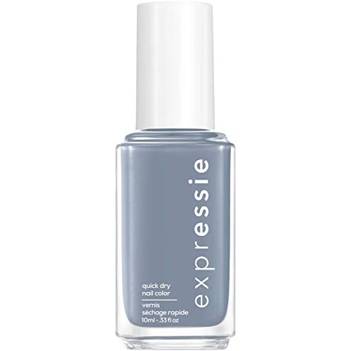 essie expressie Quick-Dry Vegan Nail Polish, Air Dry, Slate Blue, 0.33 Ounce