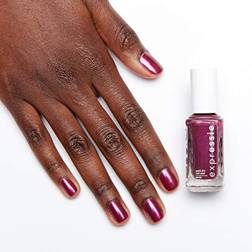 essie expressie Quick-Dry Vegan Nail Polish, Mic Drop-It-Low, Magenta Pink, 0...