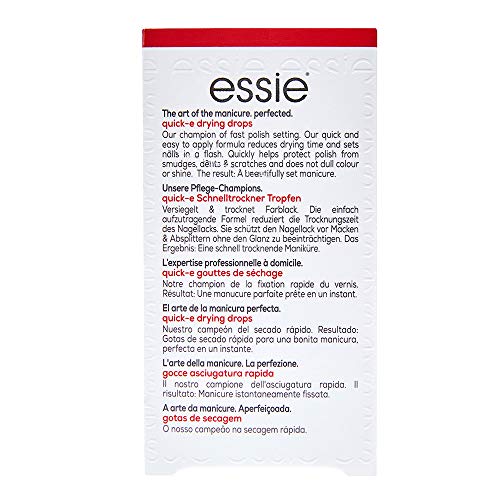 essie Top Coat Nail Polish, Quick-E Drying Drops, Finisher, 0.46 Fl. Oz.