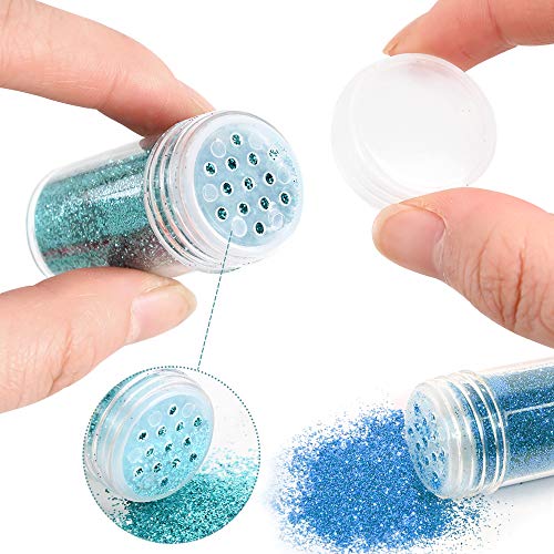 56 Extra Fine Glitter, Set of 56 Colors Body Cosmetic Glitter, Nail Arts Face...