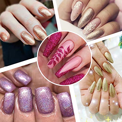 56 Extra Fine Glitter, Set of 56 Colors Body Cosmetic Glitter, Nail Arts Face...