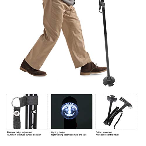 Estink Crutches Multifunctional Walking Stick for The Elderly Smooth Surface,...