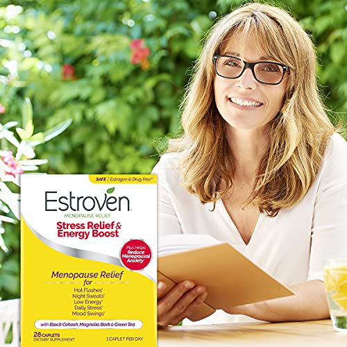 Estroven Stress Relief & Energy Boost for Menopause Relief, Helps Reduce Hot ...