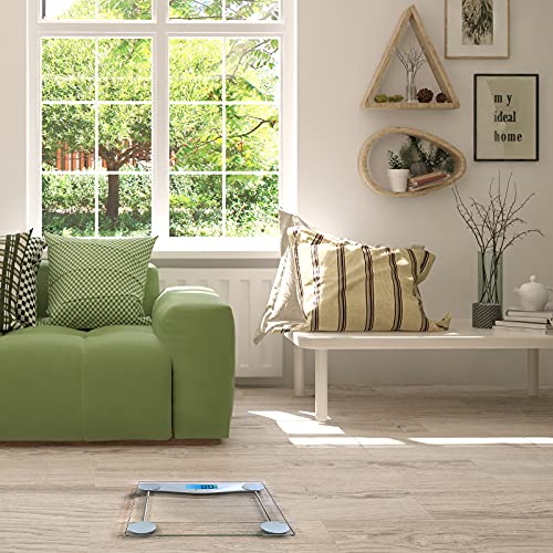 Etekcity Digital Body Weight Bathroom Scale, Large Blue LCD Backlight Display...