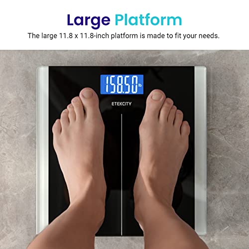 Etekcity Digital Body Weight Bathroom Scale with Step-On Technology, 400 Lb