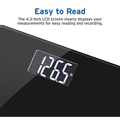 Etekcity High Precision Digital Body Weight Bathroom Scale with Ultra Wide Pl...