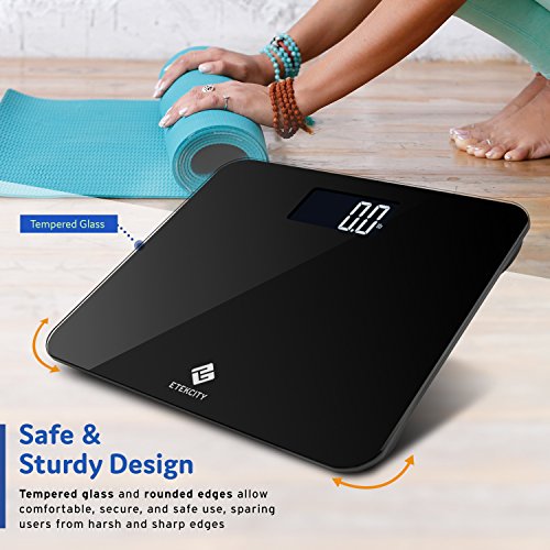 Etekcity High Precision Digital Body Weight Bathroom Scale with Ultra Wide Pl...