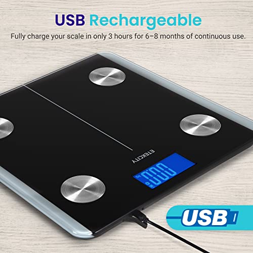 Etekcity Scales for Body Weight, Bathroom Digital Weight and Body Fat Scale f...