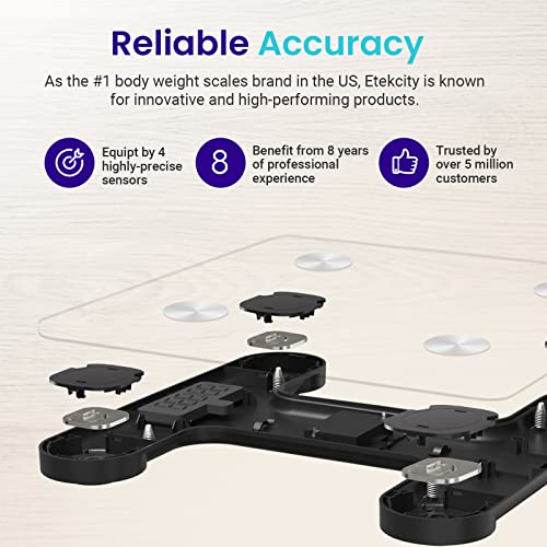 Etekcity Scales for Body Weight, Bathroom Digital Weight and Body Fat Scale f...