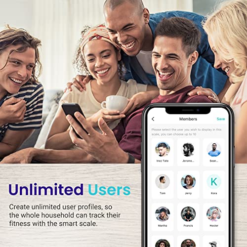 Etekcity Scales for Body Weight, Bathroom Digital Weight and Body Fat Scale f...