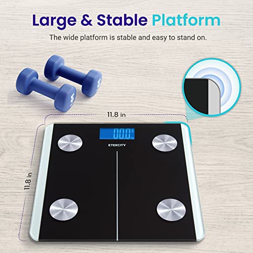 Etekcity Scales for Body Weight, Bathroom Digital Weight and Body Fat Scale f...