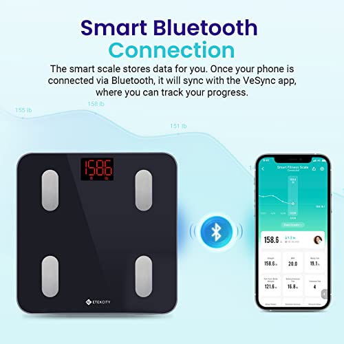 Etekcity Scales for Body Weight, Bathroom Digital Weight Scale for Body Fat, ...