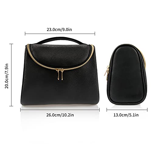 Travel Makeup Bag, Ethereal Cosmetic Bag for Women Large Capacity Makeup Orga...