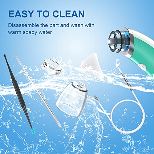 Ear Vacuum Ear Wax Vacuum Suction, Electric Ear Wax Sucker Removal Cleaner wi...