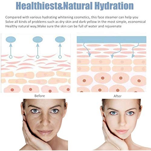 Facial Steamer,Professional Spa Home Facial Steamer Sauna Pores Cleanse-BPA F...