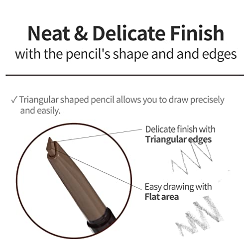 ETUDE Drawing Eye Brow 0.25g #4 Dark Grey 21AD | Long Lasting Eyebrow Pencil ...