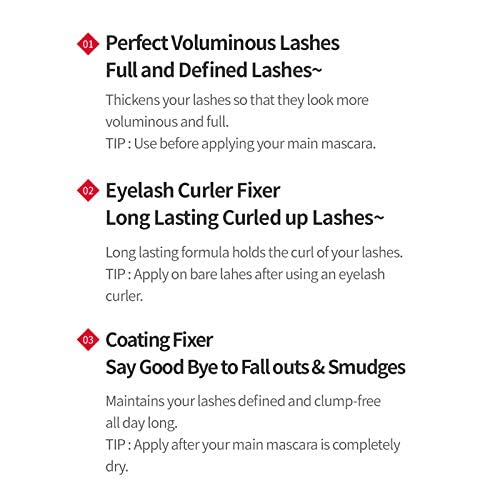 ETUDE HOUSE Dr. Mascara Fixer For Perfect Lash 01 (Natural Volume Up) | Long-...