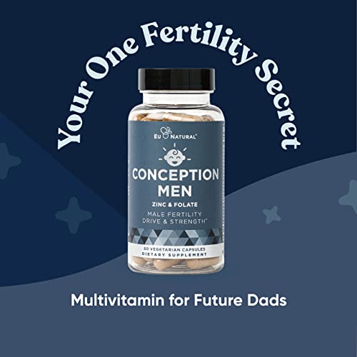 Conception Men Fertility Vitamins – Male Optimal Count, Sperm Motility Streng...