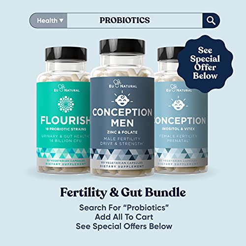 Conception Men Fertility Vitamins – Male Optimal Count, Sperm Motility Streng...