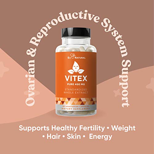 Vitex Pure 400 Mg Chasteberry – Natural PMS Support, Balance Hormones, Regula...